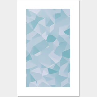 Abstract Geometric Pattern - crumpled paper design Posters and Art